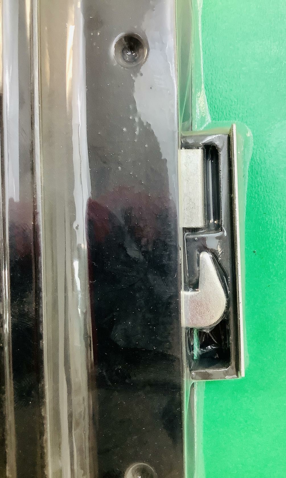 Slide-Co Sliding Glass Door Handle Lock~Hook Style~Surface Mount~Made in USA