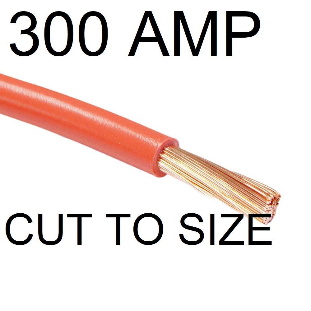 1M Red Battery Cable 300 Amp Broken Wiring Loom Starter Motor Live Cable
