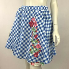 Matilda Jane DUTCH APPLE Skirt Blue Embroidered Elastic Waist Women XS S M L NWT