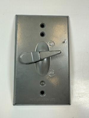 E-30640 Cover LR81762 Wet Location Recessed Toggle Switch 1 Gang Box (No Gasket)