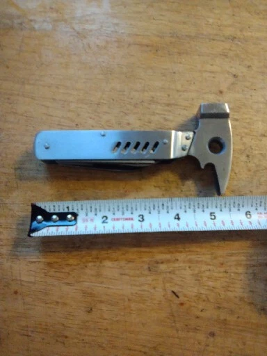 Multi Tool, Handy Carry, Pocket Sized, All Stainless Steel, Hammer, Camp, Work