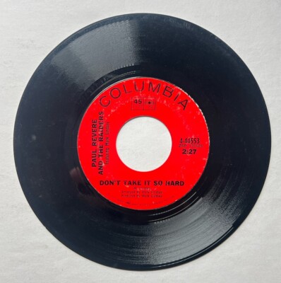 Don't Take It So Hard / Observation From Flight 285 Paul Revere 45 RPM Vinyl