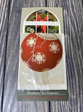 Village Candle Red Christmas Tree Fragrance Tree Scenter Ornaments