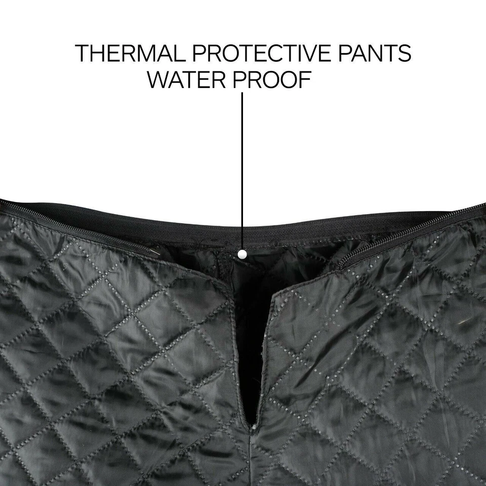 NOVA Calça Masculina de Motocicleta Touring Calças Impermeáveis Todas as Estações Preta - Imagem 4 de 4