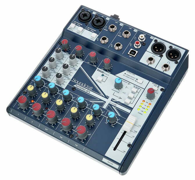 Soundcraft Notepad-8FX 8-Ch Mixer w/ 2x2 USB w/ Lexicon Effects in
