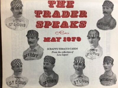 louis marks tobacco THE TRADER SPEAKS ~ May 1979 ~ Early Sports Card Hobbyist Journal ~ EX!!!