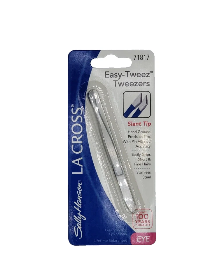 LA CROSS BY SALLY HANSEN NEW Sally Hansen La Cross Easy Tweeze Slant Tip Eye Tweezers 71817