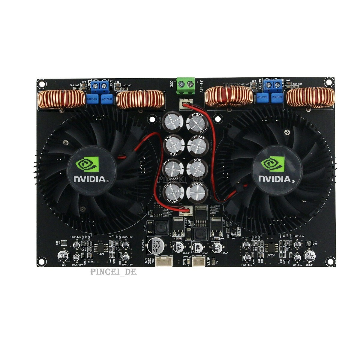 YJ-TPA3255 Digital Power Amplifier Board 600W+600W Class D 2.0 Amp