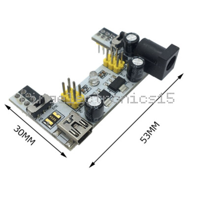 Mini USB MB102 Breadboard Power Supply Module DC7-12V For Arduino Bread Board NW
