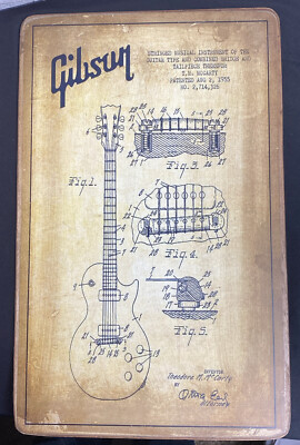 Gibson Les Paul 1955 US Patent Drawing 16 3/4 X 10 1/2 X 1/4