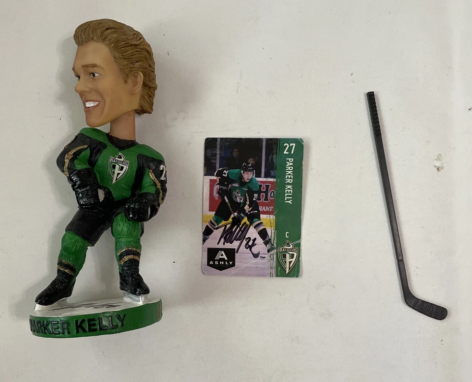 Подписанный, принц Альберт рейдеры, Паркер Келли #27 качающаяся голова и карта - Изображение 2 из 4