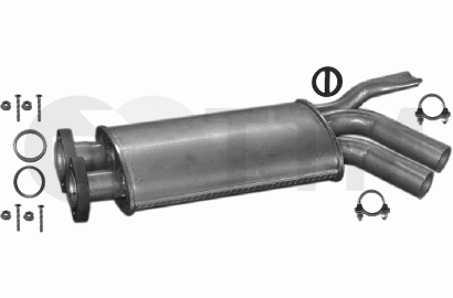 Silencieux Intermédiaire Pour Daewoo Evanda 2.0 (2000-2006) - Neuf, BFC, Garantie 2 Ans