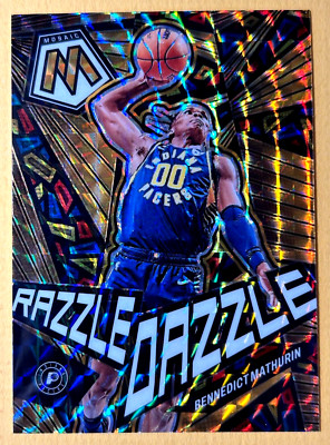 2022-23 MOSAIC SSP RAZZLE DAZZLE INSERT BENNEDICT MATHURIN INDIANA PACERS RC