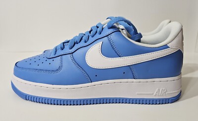 Nike Air Force 1 Low '07 Mens Shoes University Blue White Size 10