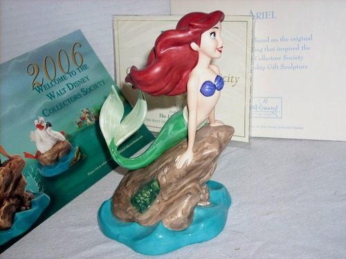 WDCC Disney Classics Little Mermaid Ariel Seaside Serenade w/Box,, COA, & More - Picture 3 of 12