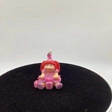 Cabbage Patch Kids Keychain Keyring 1991 Birthday Girl W/ Pigtails 90-2