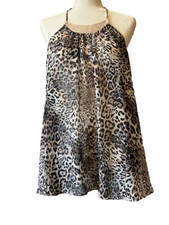 Victoria's Secret Animal Print Babydoll Chemise Lingerie Nightgown Nightie M