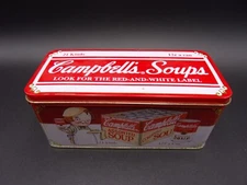 Campbells Soup Tin Cracker Box Bristol Ware Vintage Collectible
