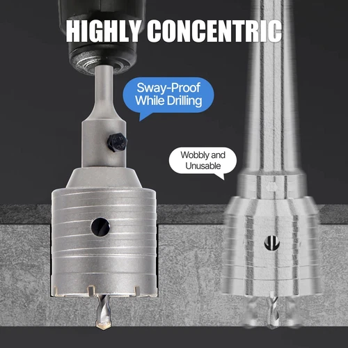 35-110 mm Core Drill Bit SDS PLUS TCT Concrete Masonry Brick Hole Cutter Pilot - Picture 7 of 13