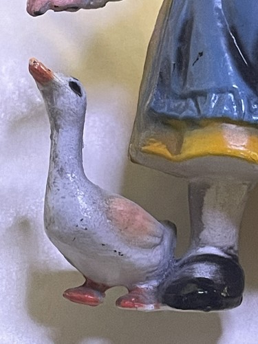 VINTAGE 80’S Hummel Girl W/Duck Ornament Plastic - Picture 7 of 9