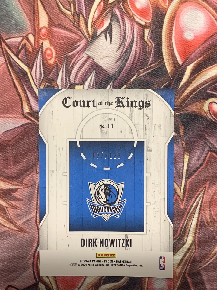 2023-24 Panini Phoenix - Court of the Kings #11 Dirk Nowitzki /125  Red - Image 2 of 3