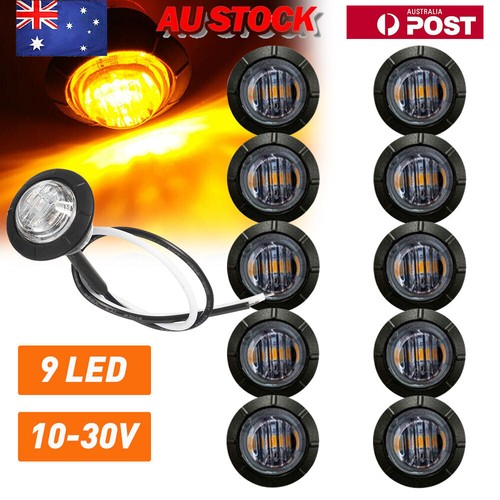 Amber Red Side Marker Lights Linkstyle 10pcs LED Trailer Marker Lights - 12V-24V Amber & Red Side Lights For Truck RV Boat RV Truck Clearance Lights - Foto 10