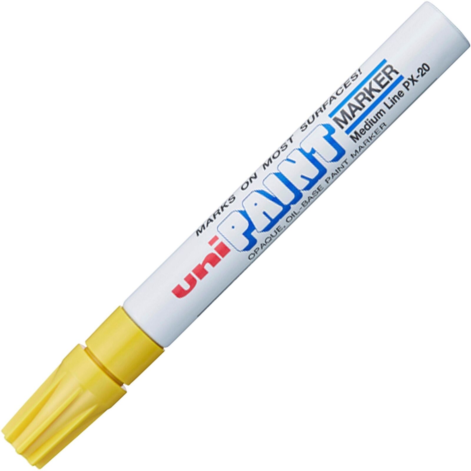 Uni-Paint 63605 PX-20 Oil-Based Paint Marker, Medium Line, Yello
