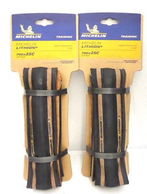 Paire De Pneus Michelin Lithion 4 Classic 700x30C - Pliables, Bruns, Pour Vélo Route