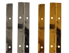 Continuous Piano Hinge 1800 mm Length 25 mm or 32 mm 1.8 Metres Nickel or Brass