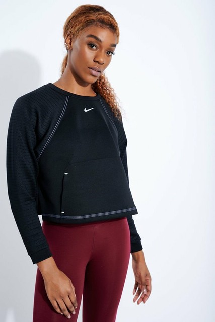 Nike Pro Warm Womens Size M Crew Top 