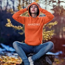 AMAZING UnisexHoodie-Simple Minimal Printed One Liner