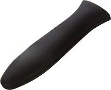 Silicone hot grip holder with locking hole, heat resistant up to 500° - black