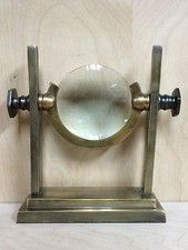 INTERLUDE HOME WILLET BRASS DESKTOP MAGNIFYING GLASS 8
