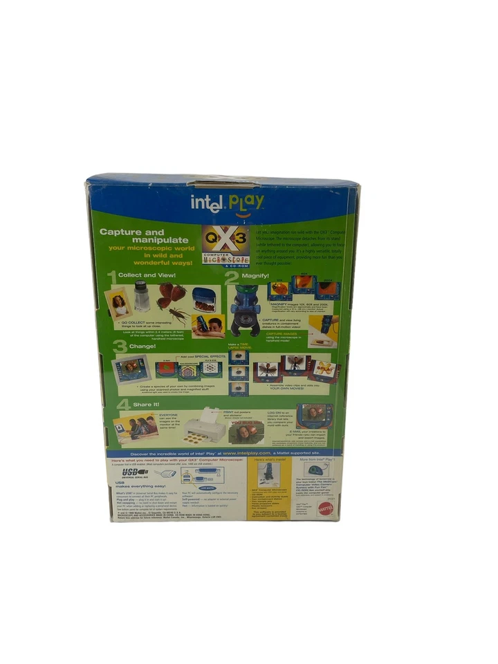 Microscopio para computadora Intel Play QX3+ NUEVO EN CAJA Foto 3 de 4