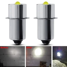 (2) 18 v Flashlight White Bulb Replace For MILWAUKEE M18 V18 49-81-0020 8-A301