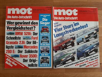 MOT 04-05/1978 BMW E28 528i - Mercedes 280 E - Rover 3500- Ford Granada 2,8i GLS