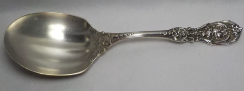 REED & BARTON STERLING SILVER BERRY CASSEROLE SPOON FRANCIS I OLD MARK 9 1/4''