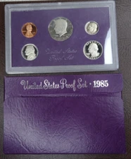 1985-S US Mint Proof Set 5 Coin Set OGP Original Government Packaging