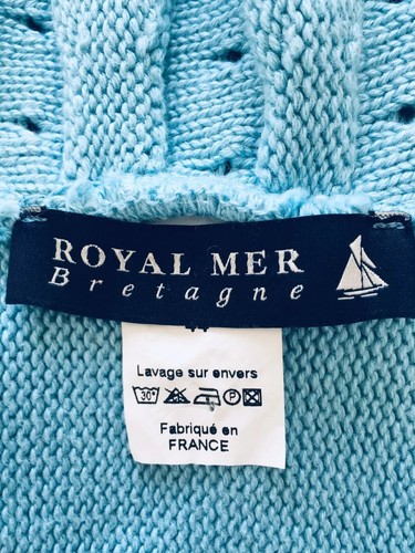 Cardigan bolero blu chiaro taglia 44" Royal Mer Bretagna - Foto 8 di 12