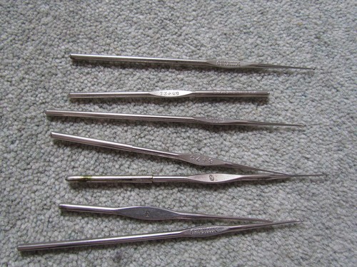 7 MILWARDS / STAR FINE METAL CROCHET HOOKS FOR LACE &FINE COTTON