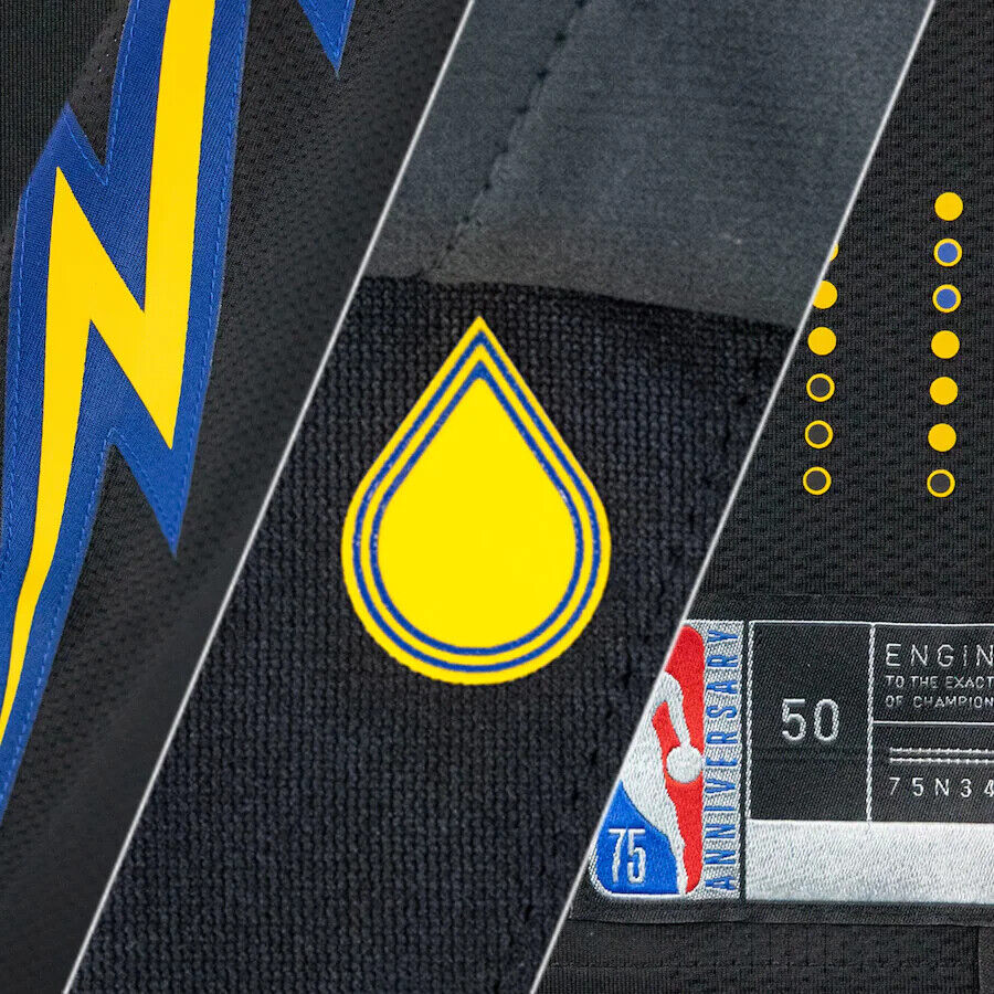 Nike+Klay+Thompson+GSW+The+Bay+Sewn+Vaporknit+Authentic+Jersey+Size+58+3xl  for sale online