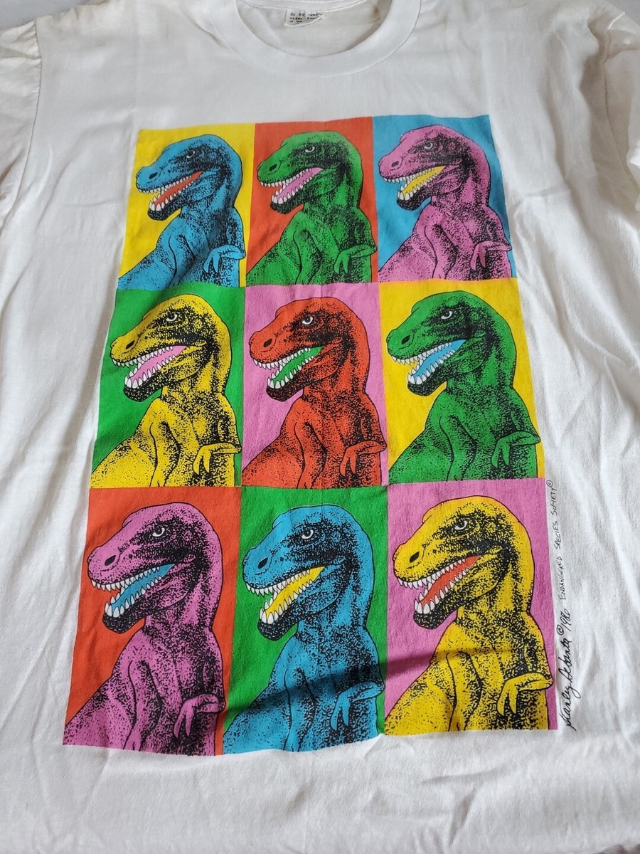 Vintage Stanley DeSantis Tee Shirt Size Large T Rex Color Vintage Stanley DeSantis Tee Shirt Size Large T Rex Color