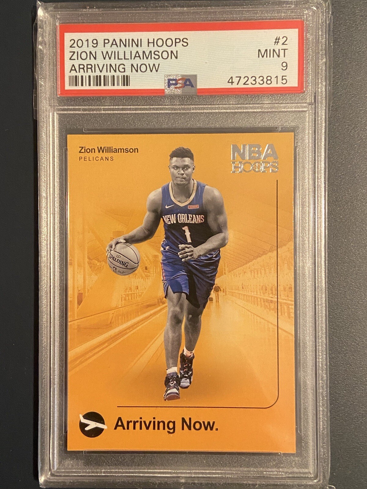 2019-20 Panini Hoops - Zion Williamson Arriving Now Insert Rookie - PSA 9 MINT