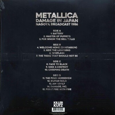 Metallica-Damage in Japan: Nagoya Broadcast 1986-Limited Live 2 LP
