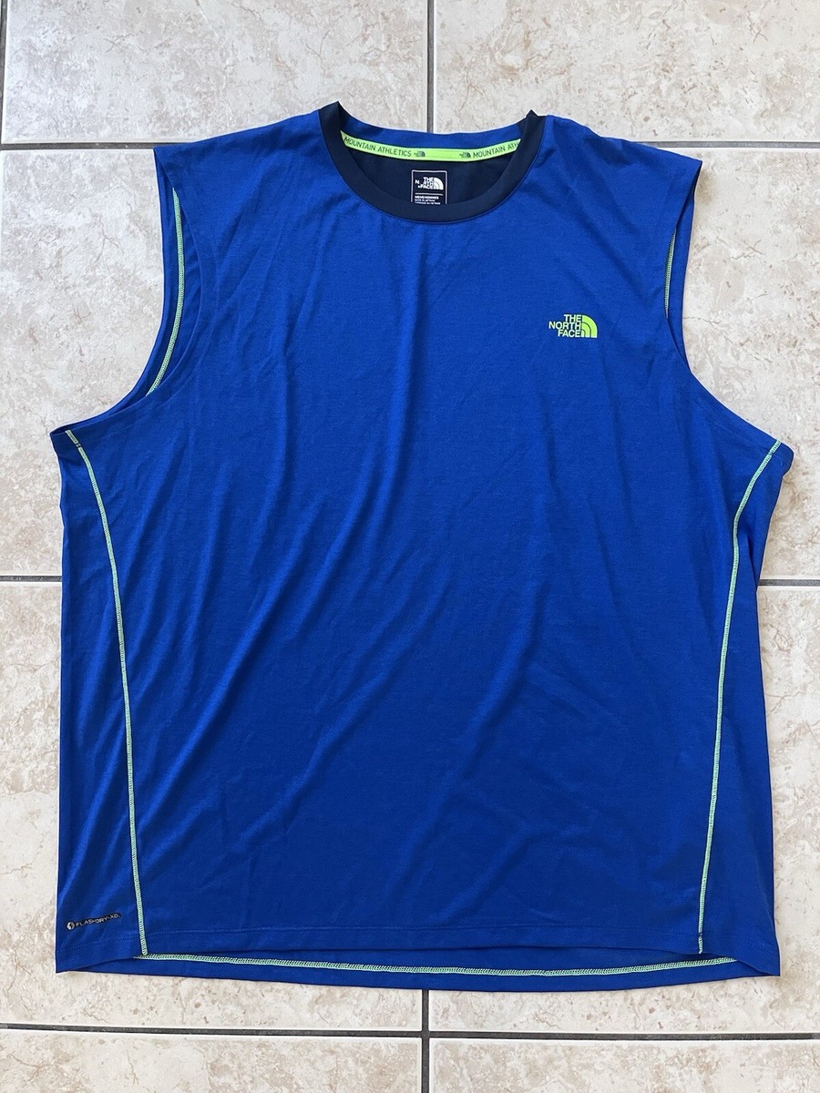 ★THE NORTH FACE☆M'S TNF RUN SLEEVELESS NT7VR02 The North Face TNF Men's Sleeveless Blue Tank Top Shirt 2XL