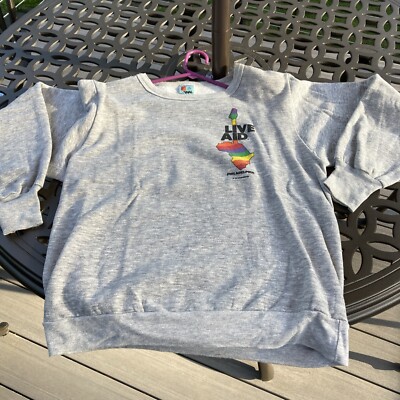 LIVE AID 1985 ビンテージ Live AId 1985 Vintage Original Signal Sweatshirt Large 42-44
