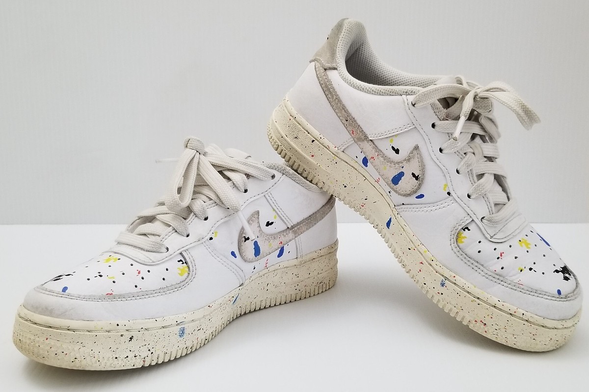 Nike Air Force 1 LV8 3 (GS) Paint Splatter-White Sail Shoes Nike Air Force 1 LV8 3 (GS) Paint Splatter-White Sail Shoes