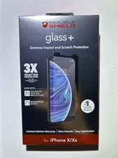 ZAGG- Invisible Shield Glass+Extreme Impact & Scratch Protection, iPhone X/XS