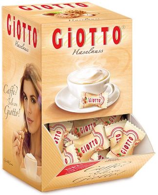 120 Ferrero Giotto Pralinen einzeln verpackt - Thekendisplay - 516 Gramm