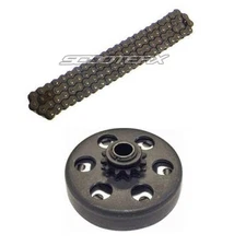Mini Bike Go Kart Clutch #35 Size 3/4 - 12 Tooth Sprocket + Chain Part Set